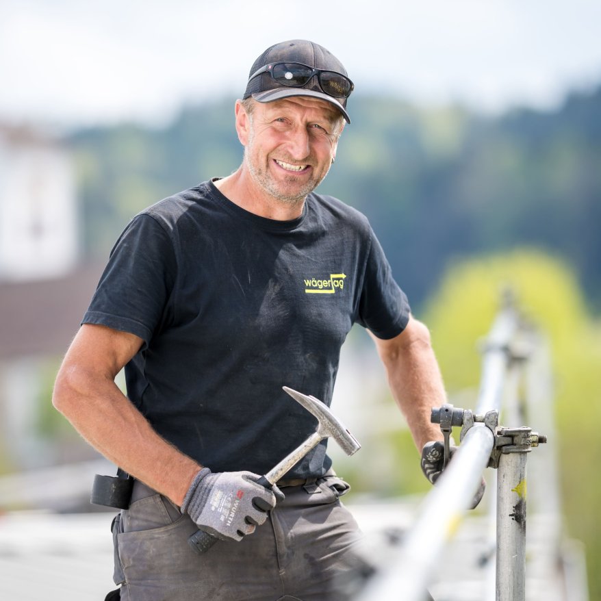 Porträt von Bruno Zähnler Monteur Photovoltaik